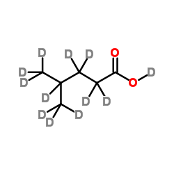 4-(2H3)Methyl(2H8)pentan(2H)oic acid Structure