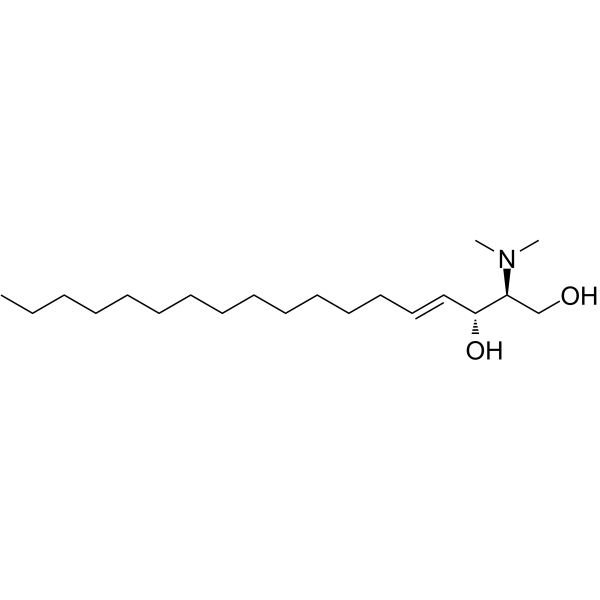 N,N-二甲基-D-赤型鞘氨醇(PKC抑制剂)结构式