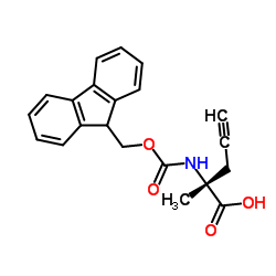 Fmoc-α-Me-D-Gly(Propargyl)-OH结构式