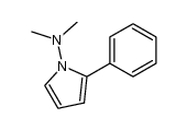 N,N-dimethyl-2-phenyl-1H-pyrrol-1-amine结构式