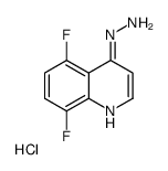 4-Hydrazino-5,8-difluoroquinoline hydrochloride结构式