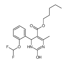 pentyl 4-[2-(difluoromethoxy)phenyl]-6-methyl-2-oxo-3,4-dihydro-1H-pyrimidine-5-carboxylate Structure