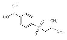 4-(异丁基磺酰基)苯硼酸结构式