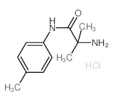 2-Amino-2-methyl-N-(4-methylphenyl)propanamide hydrochloride结构式