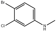 4-溴-3-氯-N-甲基苯胺结构式