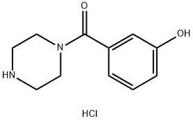 3-(Piperazine-1-carbonyl)phenol hydrochloride Structure