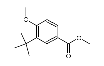 methyl 3-tert-butyl-4-methoxybenzoate结构式