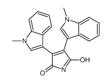 3,4-bis(1-methylindol-3-yl)pyrrole-2,5-dione Structure