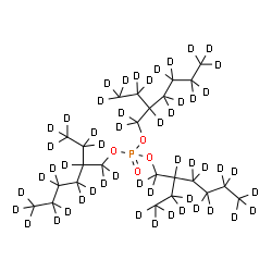 Tris(2-ethylhexyl) phosphate-d17 Structure