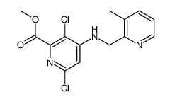 methyl 3,6-dichloro-4-[(3-methylpyridin-2-yl)methylamino]pyridine-2-carboxylate Structure