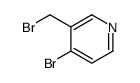4-Bromo-3-(bromomethyl)pyridine Structure