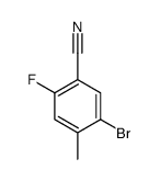 5-溴-2-氟-4-甲基苯甲腈结构式