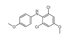4'-methoxy-2,6-dichloro-4-methoxydiphenylamine Structure