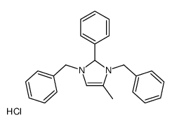 1,3-dibenzyl-4-methyl-2-phenyl-1,2-dihydroimidazol-1-ium,chloride结构式