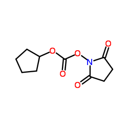 N-(Cyclopentyloxycarbonyloxy)succinimide structure