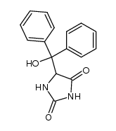 5-(hydroxydiphenylmethyl)-2,4-imidazolidinedione Structure