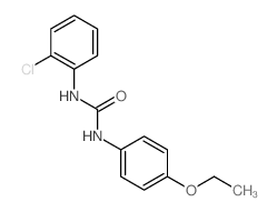 Urea,N-(2-chlorophenyl)-N'-(4-ethoxyphenyl)-结构式