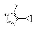 1H-1,2,3-Triazole, 5-bromo-4-cyclopropyl- Structure