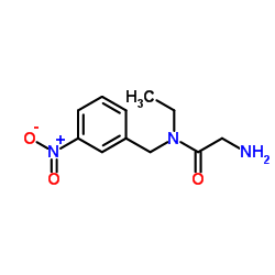 N-Ethyl-N-(3-nitrobenzyl)glycinamide Structure