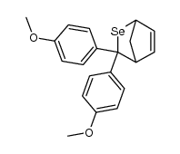3,3-bis-(4-methoxyphenyl)-2-selenabicyclo[2.2.1]hept-5-ene结构式