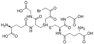 S-(4-bromo-2,3-dioxobutyl)glutathione结构式