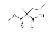 2-(methoxycarbonyl)-2-methylpentanoic acid结构式