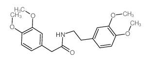 N-(3,4-二甲氧基苯乙基)-2-(3,4-二甲氧基苯基)乙酰胺结构式