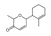 6-methyl-2-(2-methylcyclohex-2-en-1-yl)-2H-pyran-5-one Structure