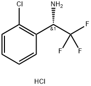 (S)-1-(2-Chlorophenyl)-2,2,2-trifluoroethanamine hydrochloride Structure
