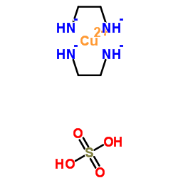 copper; 2-azanidylethylazanide; sulfuric acid Structure