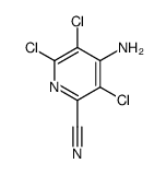 4-氨基-3,5,6-三氯吡啶-2-甲腈结构式