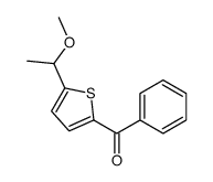 [5-(1-methoxyethyl)thiophen-2-yl]-phenylmethanone结构式