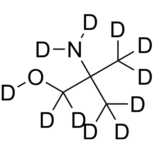 2-Amino-2-methyl-1-propanol-d11结构式