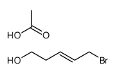 acetic acid,5-bromopent-3-en-1-ol结构式