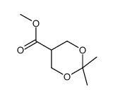 2,2-Dimethyl-1,3-dioxane-5-carboxylic Acid Methyl Ester结构式