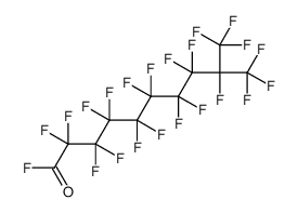 octadecafluoro-9-(trifluoromethyl)decanoyl fluoride Structure