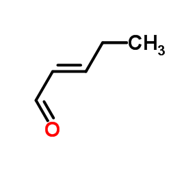 (E)-2-Pentenal Structure