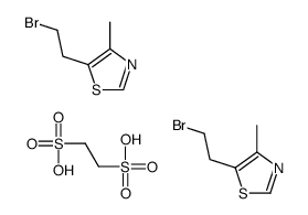 5-(2-bromoethyl)-4-methyl-1,3-thiazole,ethane-1,2-disulfonic acid Structure