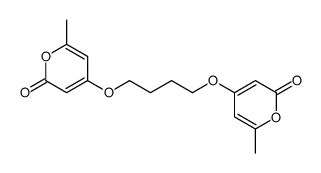 6-methyl-4-[4-(2-methyl-6-oxopyran-4-yl)oxybutoxy]pyran-2-one结构式
