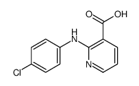 2-[(4-Chlorophenyl)amino]nicotinic acid结构式