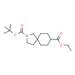 2-叔丁基8-乙基2-氮杂螺[4.5]癸烷-2,8-二羧酸酯结构式