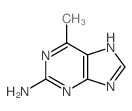 6-甲基-1H-嘌呤-2-胺结构式