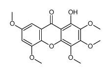 1-hydroxy-2,3,4,5,7-pentamethoxyxanthen-9-one结构式