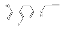Benzoic acid, 2-fluoro-4-(2-propynylamino)- (9CI)结构式