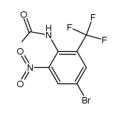 N-(4-bromo-2-nitro-6-trifluoromethyl-phenyl)-acetamide结构式