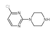 4-氯-2-哌嗪-1-基嘧啶结构式