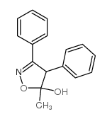 4,5-Dihydro-5-methyl-3,4-diphenyl-5-isoxazolol Structure