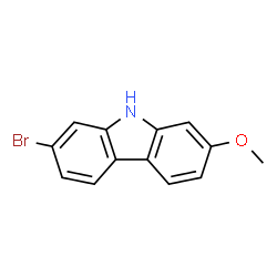 2-溴-7-甲氧基-9H-咔唑结构式