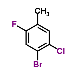 1-Bromo-2-chloro-5-fluoro-4-methylbenzene Structure