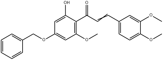 3-​(3,​4-​dimethoxyphenyl)​-​1-​[2-​hydroxy-​6-​methoxy-​4-​(phenylmethoxy)​phenyl]​- Structure